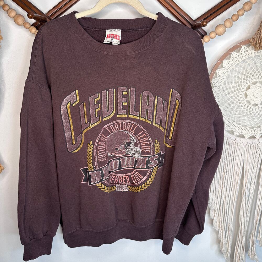 Vintage Nutmeg Cleveland Brown Crewneck 90s Sweatshirt